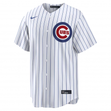 Chicago Cubs Nike Home Replica Custom Jersey White Chicago Cubs Nike Home Replica Custom Jersey White