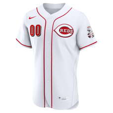 Cincinnati Reds Nike Home Authentic Custom Jersey White