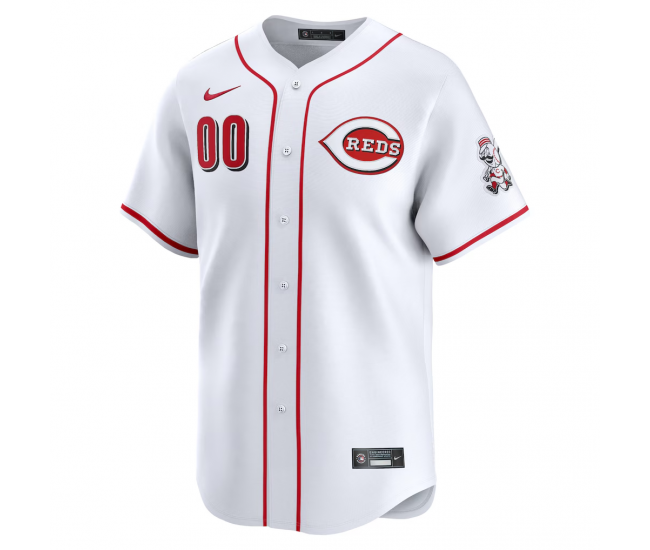 Cincinnati Reds Nike Home Limited Custom Jersey White