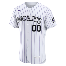 Colorado Rockies Nike Home Authentic Custom Jersey White Colorado Rockies Nike Home Authentic Custom Jersey White