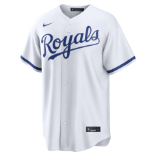 Kansas City Royals Nike Home Replica Custom Jersey White Kansas City Royals Nike Home Replica Custom Jersey White