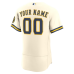 Milwaukee Brewers Nike Home Authentic Custom Jersey Cream