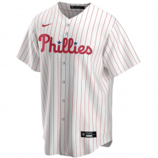 Philadelphia Phillies Nike Home Replica Custom Jersey White Philadelphia Phillies Nike Home Replica Custom Jersey White