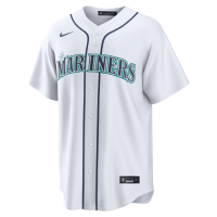 Seattle Mariners Nike Home Replica Custom Jersey White