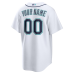 Seattle Mariners Nike Home Replica Custom Jersey White