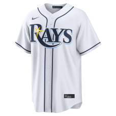 Tampa Bay Rays Nike Home Replica Custom Jersey White Tampa Bay Rays Nike Home Replica Custom Jersey White