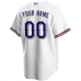 Texas Rangers Nike Home Replica Custom Jersey White