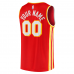 Atlanta Hawks Fanatics Fast Break Replica Custom Jersey Icon Edition Red