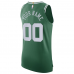 Boston Celtics Nike 2020 21 Authentic Custom Jersey Green Icon Edition