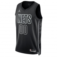 Brooklyn Nets Jordan Brand Unisex 2022 23 Swingman Custom Jersey Statement Edition Black