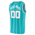 Charlotte Hornets Fanatics Fast Break Replica Custom Jersey Icon Edition Teal