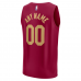 Cleveland Cavaliers Fanatics Fast Break Custom Jersey Wine Icon Edition