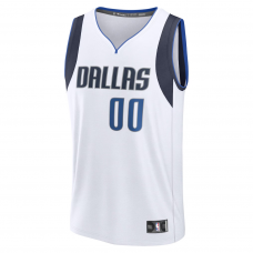 Dallas Mavericks Fanatics Fast Break Custom Jersey Association Edition White Dallas Mavericks Fanatics Fast Break Custom Jersey Association Edition White