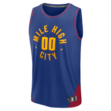 Denver Nuggets Fanatics Fast Break Custom Jersey Statement Edition Blue Denver Nuggets Fanatics Fast Break Custom Jersey Statement Edition Blue