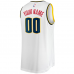 Denver Nuggets Fanatics Fast Break Custom Replica Jersey Association Edition White