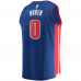 Jalen Duren Detroit Pistons Fanatics Fast Break Replica Jersey Icon Edition Blue