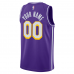 Los Angeles Lakers Jordan Brand Unisex Swingman Custom Jersey Statement Edition Purple