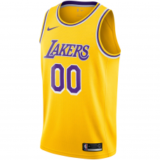 Los Angeles Lakers Nike 2020 21 Swingman Custom Jersey Icon Edition Gold