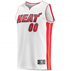Miami Heat Fanatics Fast Break Custom Replica Jersey Association Edition White Miami Heat Fanatics Fast Break Custom Replica Jersey Association Edition White