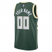 Milwaukee Bucks Nike Unisex Swingman Custom Jersey Hunter Green Icon Edition
