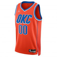Oklahoma City Thunder Jordan Brand Unisex 2022 23 Swingman Custom Jersey Statement Edition Orange Oklahoma City Thunder Jordan Brand Unisex 2022 23 Swingman Custom Jersey Statement Edition Orange