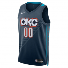 Oklahoma City Thunder Nike Unisex 2025 26 City Edition Swingman Custom Jersey Blue Oklahoma City Thunder Nike Unisex 2025 26 City Edition Swingman Custom Jersey Blue