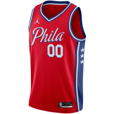 Philadelphia 76ers Jordan Brand Swingman Custom Jersey Statement Edition Red Philadelphia 76ers Jordan Brand Swingman Custom Jersey Statement Edition Red