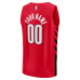 Portland Trail Blazers Fanatics Fast Break Custom Replica Jersey Red Statement Edition