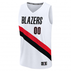 Portland Trail Blazers Fanatics Fast Break Replica Custom Jersey Association Edition White Portland Trail Blazers Fanatics Fast Break Replica Custom Jersey Association Edition White