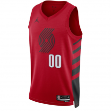 Portland Trail Blazers Jordan Brand Unisex 2022 23 Swingman Custom Jersey Statement Edition Red Portland Trail Blazers Jordan Brand Unisex 2022 23 Swingman Custom Jersey Statement Edition Red