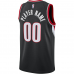 Portland Trail Blazers Nike 2020 21 Swingman Custom Jersey Icon Edition Black