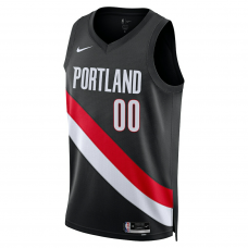 Portland Trail Blazers Nike Unisex Swingman Custom Jersey Icon Edition Black