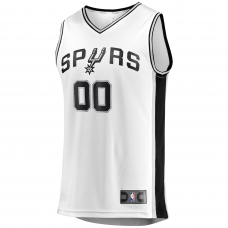 San Antonio Spurs Fanatics Fast Break Custom Replica Jersey Association Edition White San Antonio Spurs Fanatics Fast Break Custom Replica Jersey Association Edition White