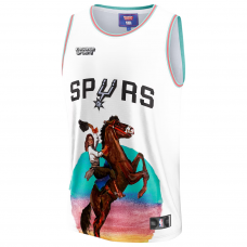 San Antonio Spurs NBA & KidSuper Studios by Fanatics Unisex Hometown Jersey White San Antonio Spurs NBA & KidSuper Studios by Fanatics Unisex Hometown Jersey White