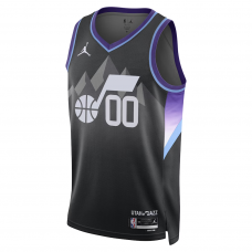 Utah Jazz Jordan Brand Unisex 2024 25 Custom Swingman Jersey Statement Edition Black Utah Jazz Jordan Brand Unisex 2024 25 Custom Swingman Jersey Statement Edition Black