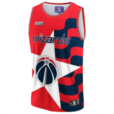 Washington Wizards NBA & KidSuper Studios by Fanatics Unisex Hometown Jersey Red Washington Wizards NBA & KidSuper Studios by Fanatics Unisex Hometown Jersey Red