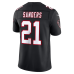 Deion Sanders Atlanta Falcons Nike Alternate Throwback Vapor F.U.S.E. Stitched Retired Limited Jersey Black