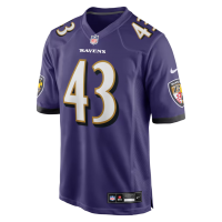 Justice Hill Baltimore Ravens Nike Game Jersey Purple