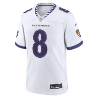 Lamar Jackson Baltimore Ravens Nike Game Jersey White