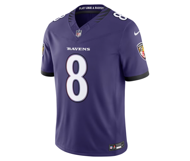 Lamar Jackson Baltimore Ravens Nike Team Vapor F.U.S.E. Stitched Limited Jersey Purple