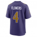 Zay Flowers Baltimore Ravens Nike Alternate Game Jersey Purple