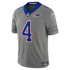 James Cook III Buffalo Bills Nike Nickel City Vapor F.U.S.E. Stitched Limited Jersey Gray James Cook III Buffalo Bills Nike Nickel City Vapor F.U.S.E. Stitched Limited Jersey Gray