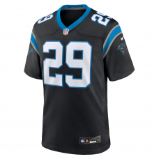 Akayleb Evans Carolina Panthers Nike Team Game Jersey Black Akayleb Evans Carolina Panthers Nike Team Game Jersey Black