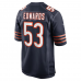 TJ Edwards Chicago Bears Nike Game Player Jersey Navy