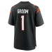 Number 1 Groom Cincinnati Bengals Nike Game Jersey Black