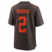 Shedeur Sanders Cleveland Browns Nike Alternate Game Jersey Brown