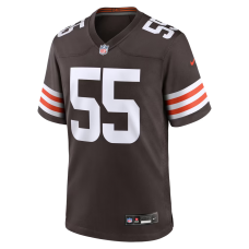 Spencer Fano Cleveland Browns Nike Team Game Jersey Brown Spencer Fano Cleveland Browns Nike Team Game Jersey Brown