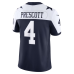 Dak Prescott Dallas Cowboys Nike Alternate Vapor F.U.S.E. Stitched Limited Jersey Navy