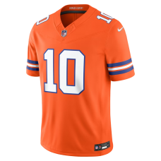 Bo Nix Denver Broncos Nike Alternate Mile High Collection 1977 Throwback Vapor F.U.S.E. Stitched Limited Jersey Orange Bo Nix Denver Broncos Nike Alternate Mile High Collection 1977 Throwback Vapor F.U.S.E. Stitched Limited Jersey Orange