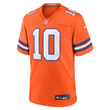 Bo Nix Denver Broncos Nike Mile High Collection 1977 Throwback Player Game Jersey Orange Bo Nix Denver Broncos Nike Mile High Collection 1977 Throwback Player Game Jersey Orange